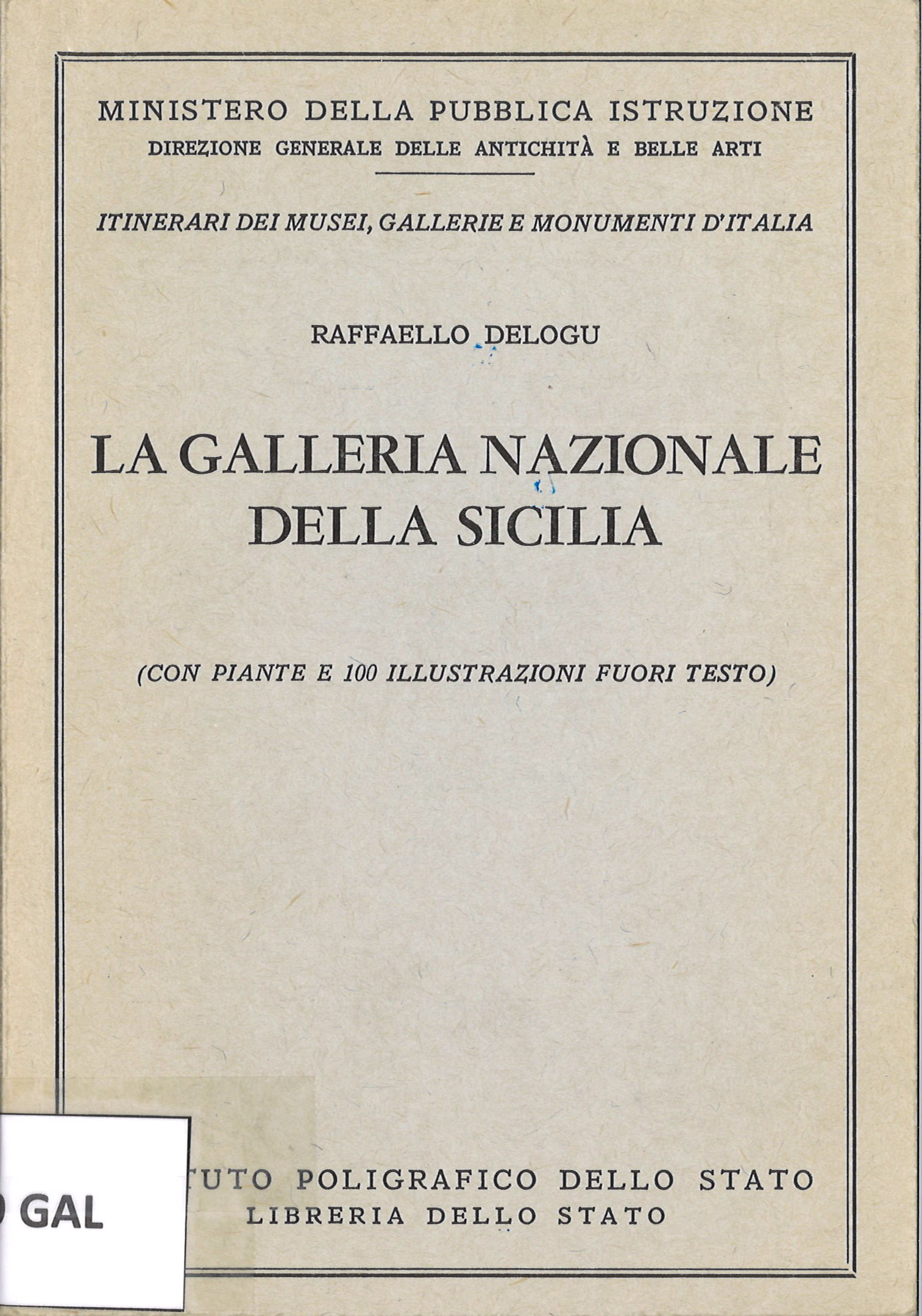 La Galleria Nazionale della Sicilia. Raffaello Delogu-image