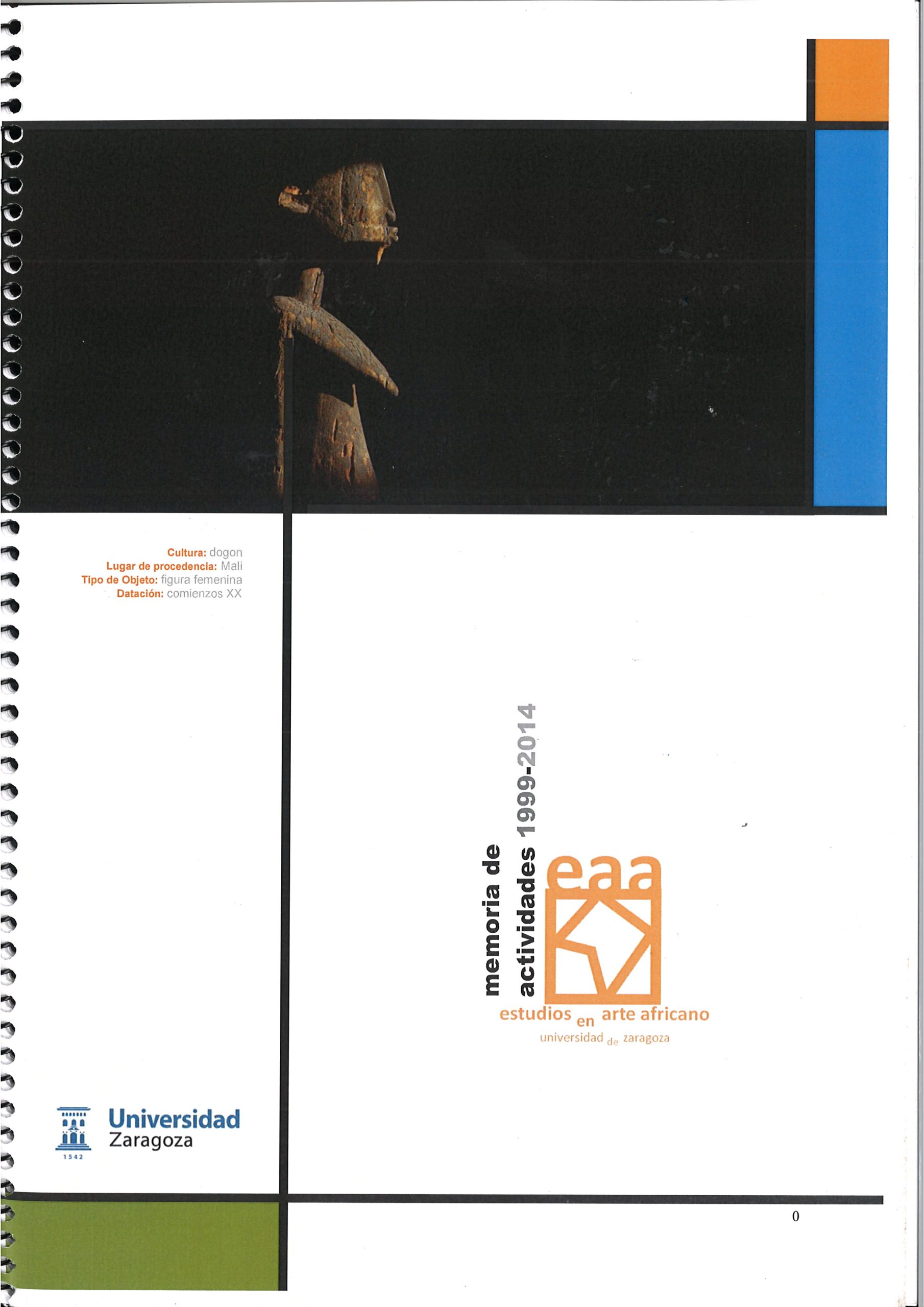 Memoria de actividades 1999-2014 Estudios de arte africano-image